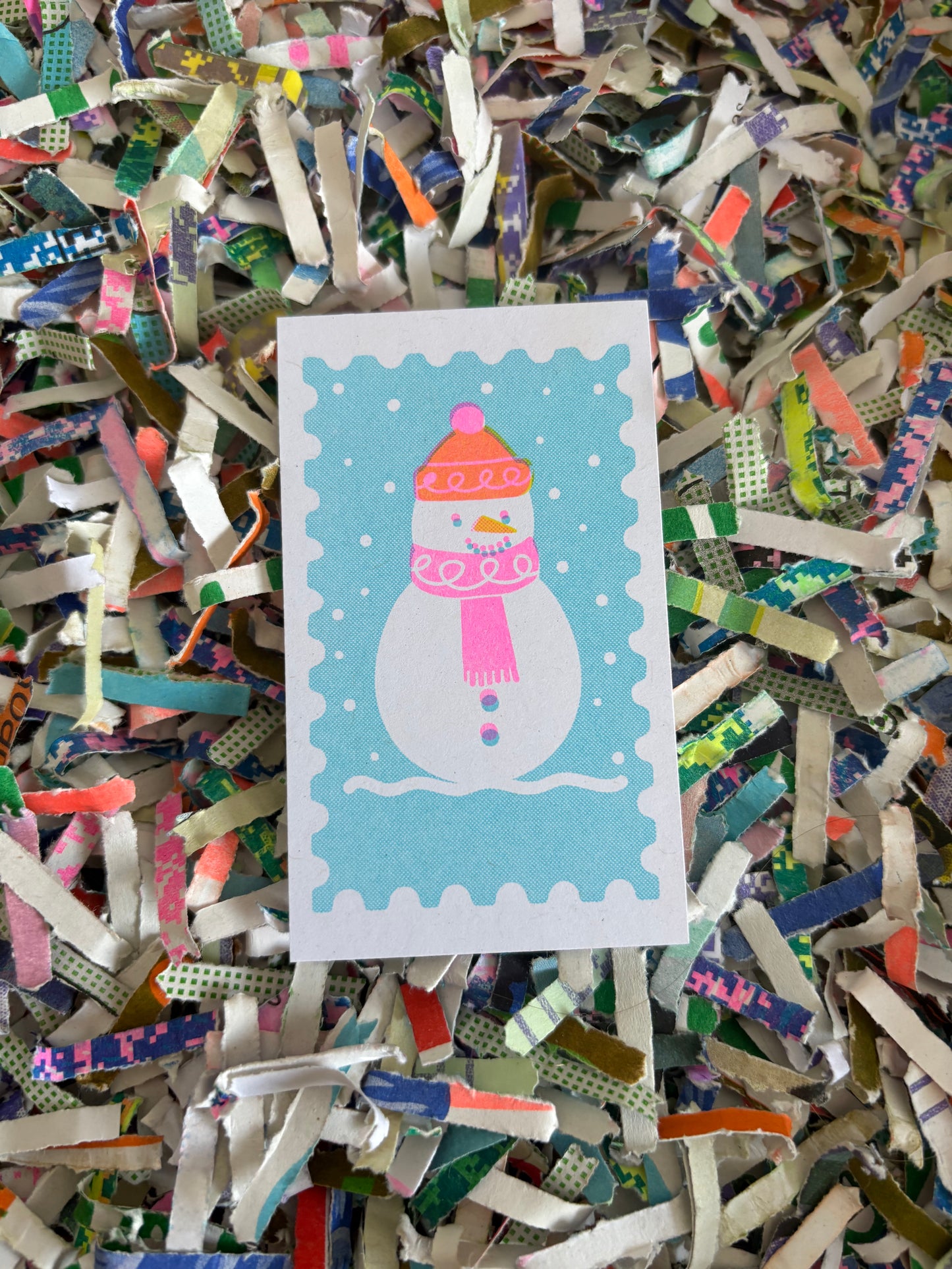 Snowman stamp