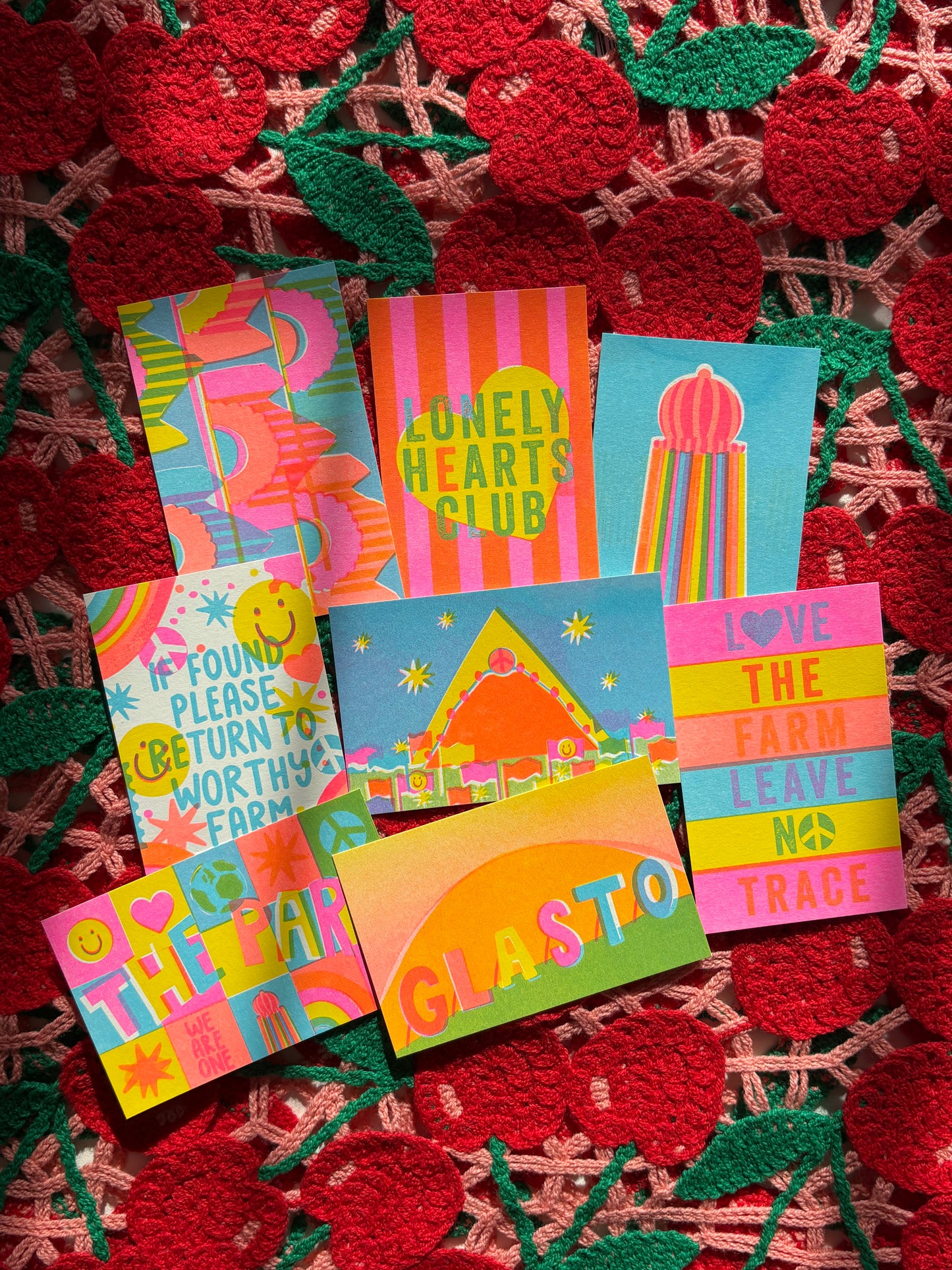 A love letter to Glasto (x8 mini prints) - LAUNCHING THURS 25th JUNE AT 6PM BST.