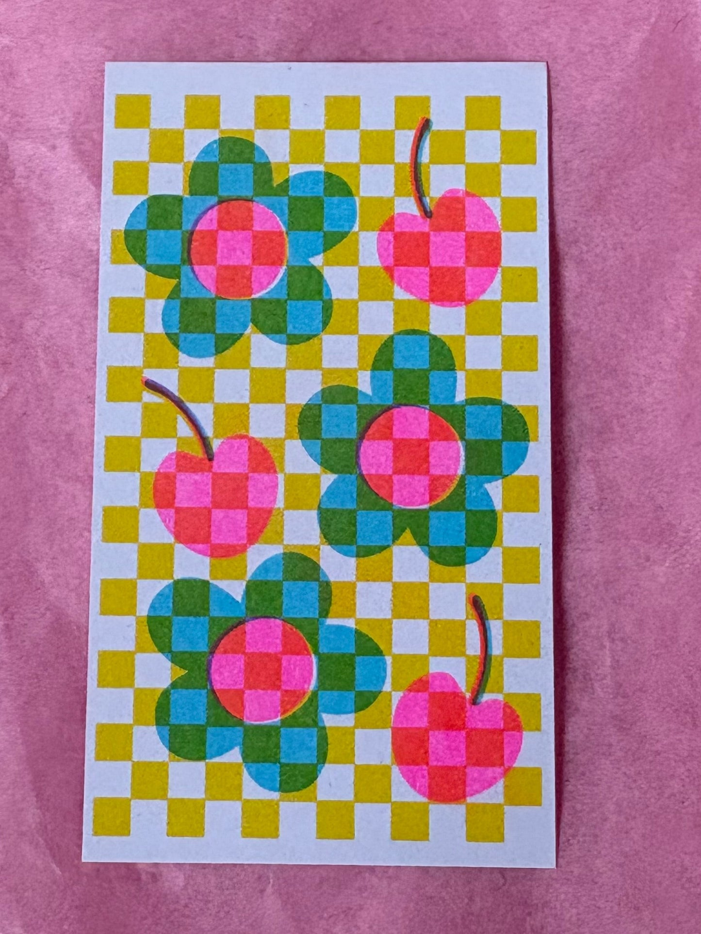 Flower & cherries