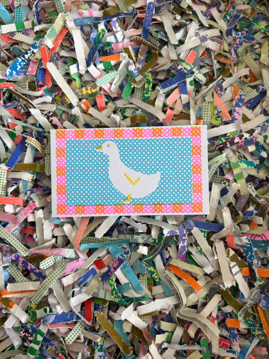 Stitched goose
