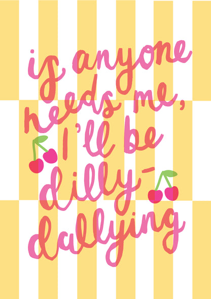 DILLY-DALLYING - BUTTER YELLOW