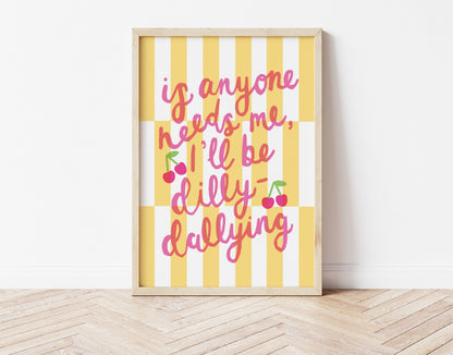 DILLY-DALLYING - BUTTER YELLOW